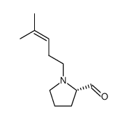 2-Pyrrolidinecarboxaldehyde,1-(4-methyl-3-pentenyl)-,(2S)-(9CI)结构式