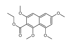 Ethyl 1,3,6,8-tetramethoxy-2-naphthoate structure