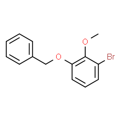 1-Bromo-2-methoxy-3-(phenylmethoxy)benzene Structure