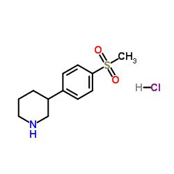 3-[4-(Methylsulfonyl)phenyl]piperidine hydrochloride (1:1)图片