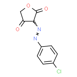 2,4(3H,5H)-Furandione,3-[(4-chlorophenyl)azo]- (9CI)结构式