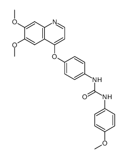 N-(4-Methoxyphenyl)-N'-{4-[(6,7-dimethoxy-4-quinolinyl)oxy]phenyl}urea Structure