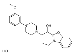 alpha-(3-Ethyl-2-benzofuranyl)-4-(3-methoxyphenyl)-1-piperazineethanol monohydrochloride picture