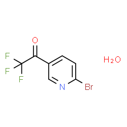 1-(6-Bromopyridin-3-yl)-2,2,2-trifluoroethanone hydrate Structure