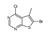 6-bromo-4-chloro-5-methylthieno[2,3-d]pyrimidine Structure