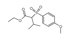 2-(4-methoxybenzenesulfonyl)-3-methylbutyric acid ethyl ester结构式