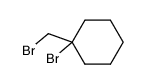 1-bromo-1-bromomethylcyclohexane结构式