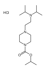 propan-2-yl 4-[2-[di(propan-2-yl)amino]ethyl]piperazine-1-carboxylate,hydrochloride结构式