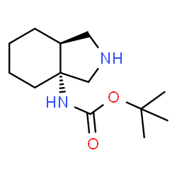 REL-((3AR,7AS)-八氢-1H-异吲哚-3A-基)氨基甲酸叔丁酯结构式