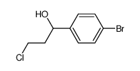 1-(4-bromophenyl)-3-chloro-1-propanol结构式