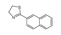 2-naphthalen-2-yl-4,5-dihydro-1,3-thiazole结构式