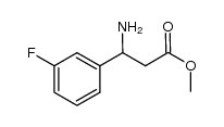 3-amino-3-(3-fluorophenyl)propionic acid methyl ester结构式