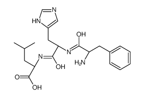 (2S)-2-[[(2S)-2-[[(2S)-2-amino-3-phenylpropanoyl]amino]-3-(1H-imidazol-5-yl)propanoyl]amino]-4-methylpentanoic acid Structure