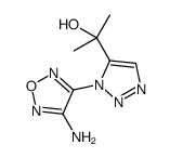 2-[3-(4-amino-1,2,5-oxadiazol-3-yl)triazol-4-yl]propan-2-ol结构式