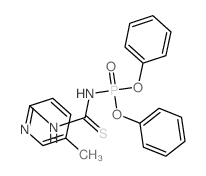 Phosphoramidic acid,[(5-methyl-2-pyridyl)thiocarbamoyl]-, diphenyl ester (7CI,8CI) Structure