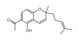 1-(5-hydroxy-2-methyl-2-(4-methylpent-3-enyl)-2H-chromen-6-yl)ethanone Structure