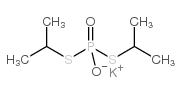 Phosphorodithioic acid,O,O-bis(1-methylethyl) ester, potassium salt (1:1) Structure