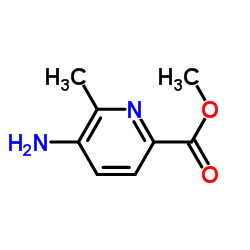 2-Pyridinecarboxylicacid,5-amino-6-methyl-,methylester(9CI)结构式