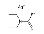 diethyldithiocarbamic acid, silver salt Structure