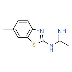 Ethanimidamide, N-(6-methyl-2-benzothiazolyl)- (9CI) Structure