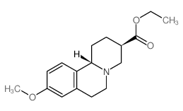 ethyl (3R,11bS)-9-methoxy-2,3,4,6,7,11b-hexahydro-1H-benzo[a]quinolizine-3-carboxylate Structure