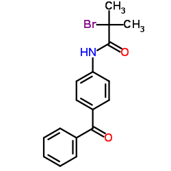 N-(4-Benzoylphenyl)-2-bromo-2-methylpropanamide Structure