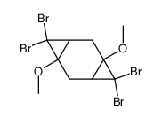 4,4,8,8-Tetrabrom-1,5-dimethoxy-tricyclo-[5.1.0.0.3.5]-octan Structure