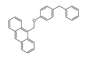 9-[(4-benzylphenoxy)methyl]anthracene结构式