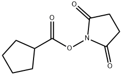 Cyclopentanecarboxylic acid, 2,5-dioxo-1-pyrrolidinyl ester structure