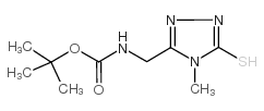 TERT-BUTYL N-[(5-MERCAPTO-4-METHYL-4H-1,2,4-TRIAZOL-3-YL)METHYL]CARBAMATE structure