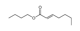 butyl hept-2-enoate Structure