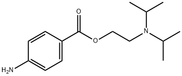 2-(Diisopropylamino)ethyl p-aminobenzoate Structure