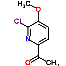 1-(6-Chloro-5-methoxy-2-pyridinyl)ethanone结构式