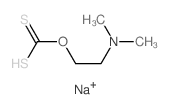 2-dimethylaminoethoxymethanedithioic acid结构式