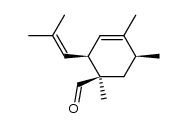 1α,4,5β-trimethyl-2β-(2-methyl-1-propenyl)-1β-formylcyclohex-3-ene Structure