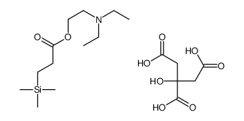 2-(diethylamino)ethyl 3-trimethylsilylpropanoate,2-hydroxypropane-1,2,3-tricarboxylic acid Structure