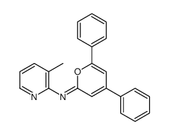 N-(3-methylpyridin-2-yl)-4,6-diphenylpyran-2-imine Structure