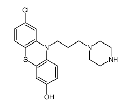 8-chloro-10-(3-piperazin-1-ylpropyl)phenothiazin-3-ol Structure