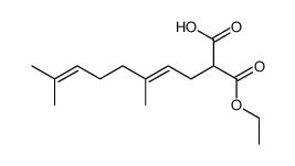 Ethyl-2-carboxy-5.9-dimethyl-4.8-decadienoat结构式