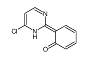 6-(6-chloro-1H-pyrimidin-2-ylidene)cyclohexa-2,4-dien-1-one Structure