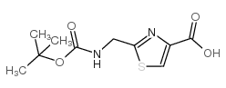 2-[[(叔丁氧羰基)氨基]甲基]噻唑-4-羧酸图片