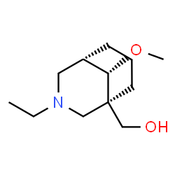 3-Azabicyclo[3.3.1]nonane-1-methanol,3-ethyl-9-methoxy-,(1R,5S,9S)-rel-(9CI)结构式