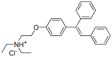 2-[4-(1,2-diphenylvinyl)phenoxy]ethyl(diethyl)ammonium chloride结构式