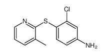 4-amino-2-chlorophenyl 3-methylpyrid-2-yl sulphide结构式