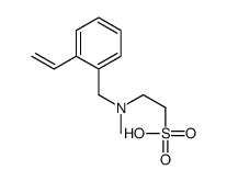 2-[(2-ethenylphenyl)methyl-methylamino]ethanesulfonic acid Structure