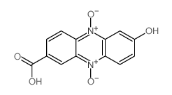 5-hydroxy-10-oxido-7-oxo-phenazine-2-carboxylic acid结构式