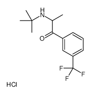 2-(tert-butylamino)-1-[3-(trifluoromethyl)phenyl]propan-1-one,hydrochloride Structure