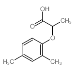 2-(2,4-dimethylphenoxy)propanoic acid Structure