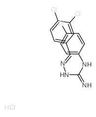 Hydrazinecarboximidamide,N-(4-chlorophenyl)-2-[(3,4-dichlorophenyl)methylene]-, hydrochloride (1:1) picture