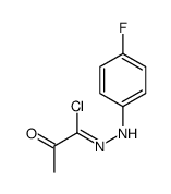 N-(4-fluorophenyl)-2-oxopropanehydrazonoyl chloride Structure